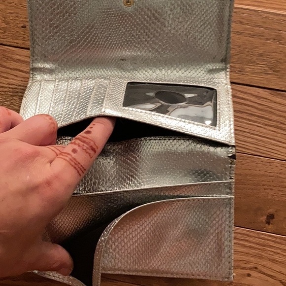 G by Guess silver denim leather wallet - Picture 13 of 16